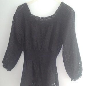 Black Blouse Women's Dress